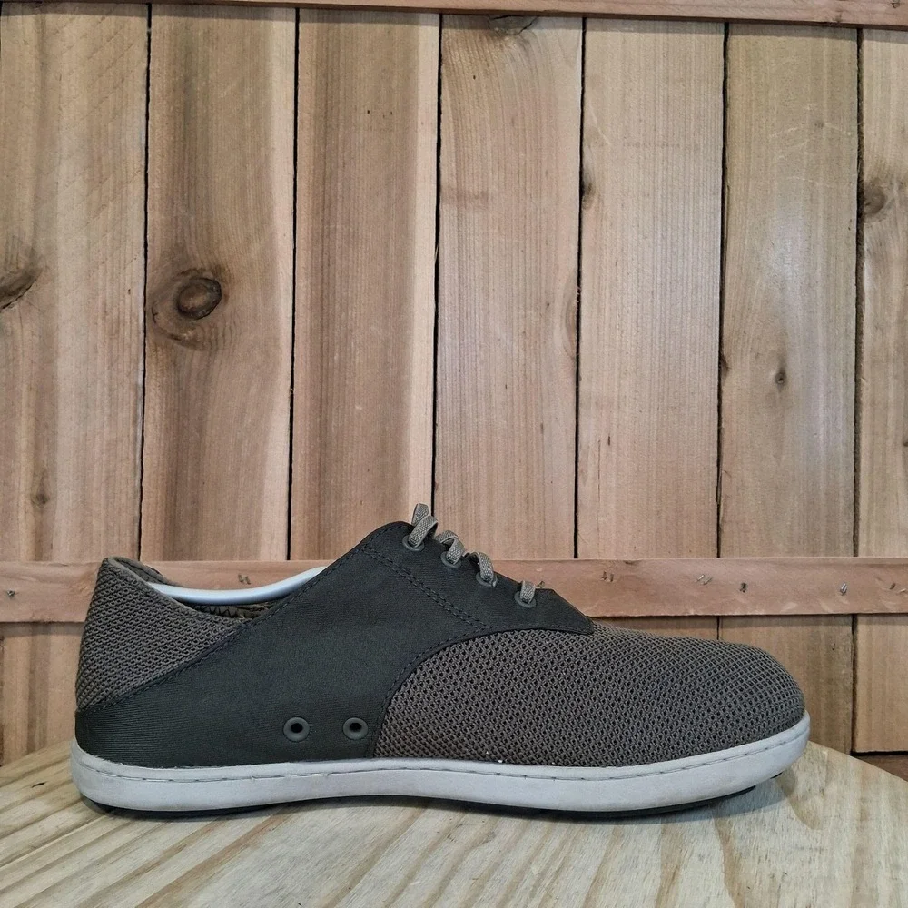 OluKai Nohea Moku Shoes Mens Size 8.5 Brown Mesh Lightweight Sneakers‎ Comfort